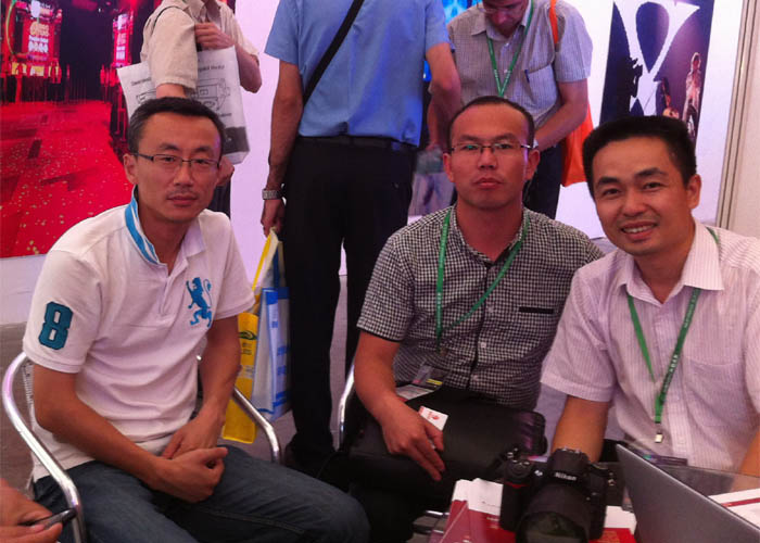 瑞呈廣告李總、天津大豐廣告張總、產品經理翁生